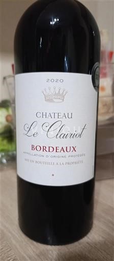 Bordeaux Château Le Clarirot 2020