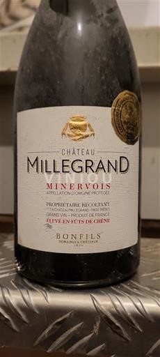 Languedoc Minervois Château Millegrand Élevé en fûts de chêne 2022