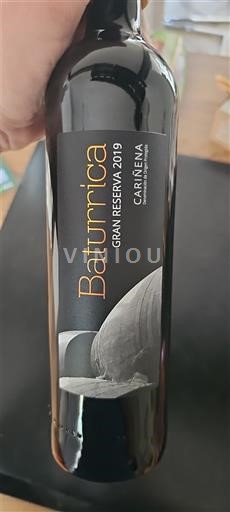 Aragon Cariñena Baturrica Gran Reserva 2019