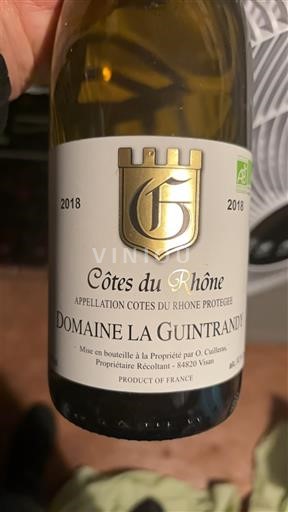 Valle del Rodano Côtes-du-Rhône Domaine La Guintrandi 2018