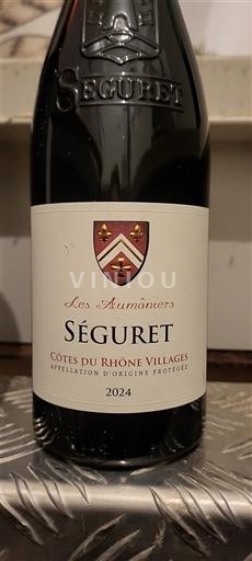 Vinos Rouge sec Les Aumôniers Séguret 2024 Francia Valle del Ródano No especificado AOC