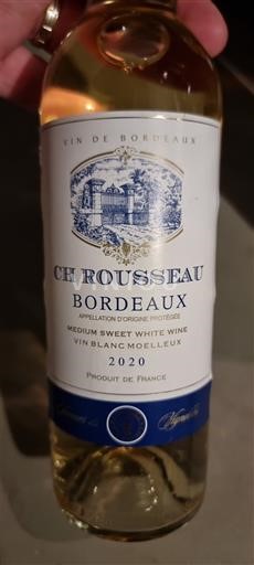 Bordeaux Domaine Rousseau 2020