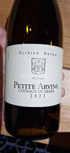 Valais Valais ZOP Caves du Paradis Petite Arvine Coteaux de Sierre 2022