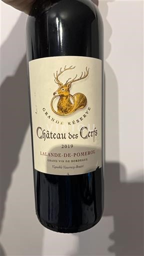Bordeaux Lalande-de-Pomerol Château S Cerfs Grande Réserve 2019