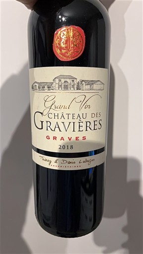 Burdeos Graves Château S Gravières Grand Vin 2018
