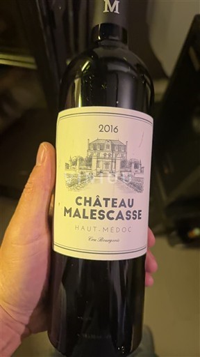 Bordeaux Haut-Médoc Cru Bourgeois Château Malescasse 2016