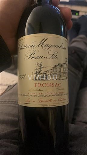Bordeaux Fronsac Château Magondeau Beau-Site 1998