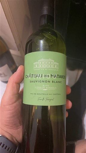 Burdeos Blaye-Côtes de Burdeos Château S Matards Sin añada