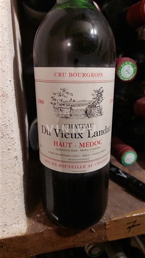 Burdeos Haut-Médoc Cru Bourgeois Château Vieux Landat 1986