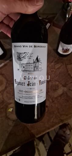Bordeaux Saint-Émilion Grand Cru Grand Cru Château Ragouet Jean Voisin 2022