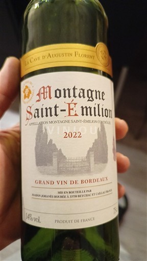Bordeaux Montagne-Saint-Émilion La Cave d'Augustin Florent 2022