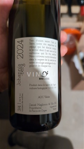 Valais Daniel Magliocco & Fils Johannisberg 2024