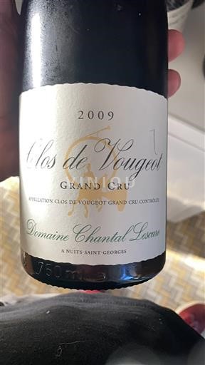 Burgundi Clos-de-vougeot Grand Cru Domaine Chantal Lescure 2009