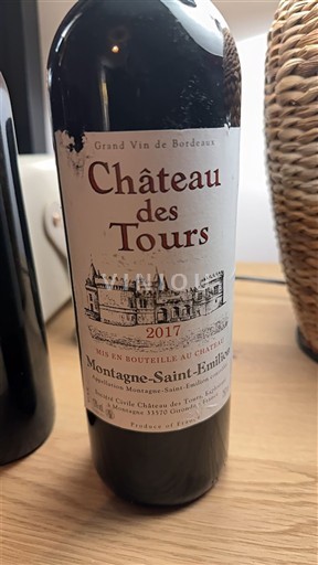 Bordeaux Montagne-Saint-Émilion Château S Tours 2017