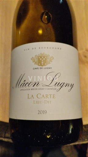 Burgund Mâcon-Lugny Cave de Lugny La Carte Lieu-Dit 2019
