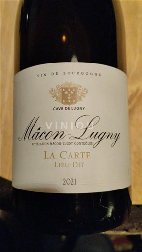 Burgund Mâcon-Lugny Cave de Lugny La Carte Lieu-Dit 2021
