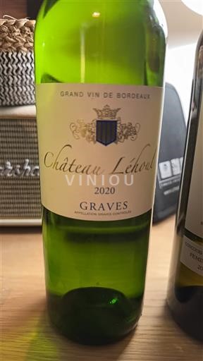 Wines Blanc sec Château Léhoul 2020 France Bordeaux Graves AOC