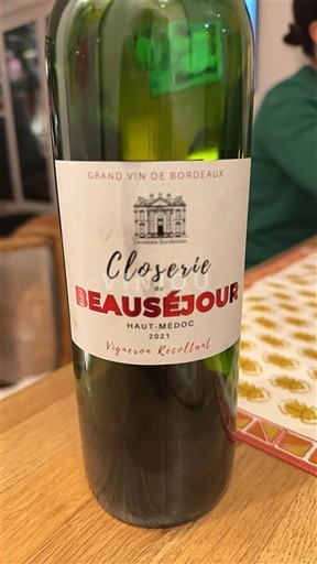 Bordeaux Haut-Médoc Closerie de Beauséjour 2021