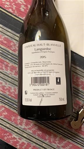 Languedoc Château Haut-Blanville 2015