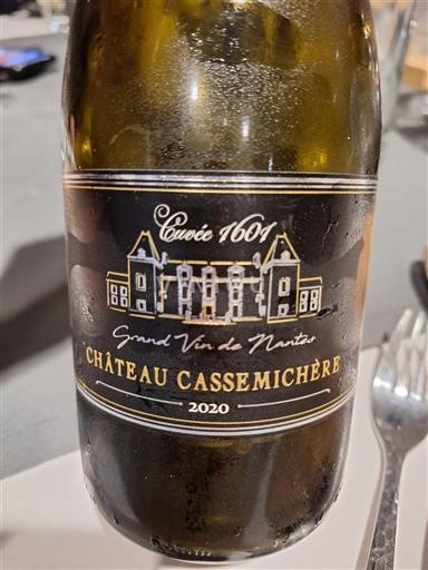 Údolí Loiry Muscadet Château Cassemichère 1601 2020
