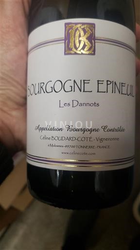 Bourgogne Bourgogne Epineuil Céline Coté Les Dannots 2020