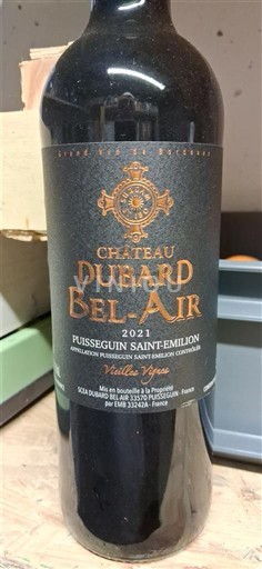 Bordeaux Puisseguin-saint-émilion Château Bard Bel Air Vieilles Vignes 2021