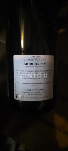 Beaujolais Morgon Domaine Combe au Loup 2022