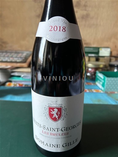 Burgundija Nuits-Saint-Georges Domaine Gille Les Brulées 2018