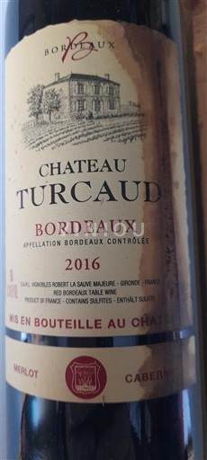 Bordeaux Chateau Turcaud 2016