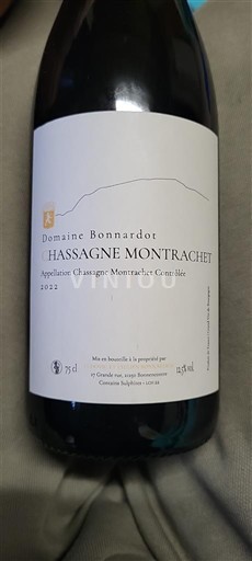 Bourgondië Chassagne-Montrachet Domaine Bonnardot 2022
