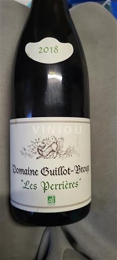 Burgundi Mâcon ja Mâcon-kylät Domaine Guillot-Broux Les Perrières 2018