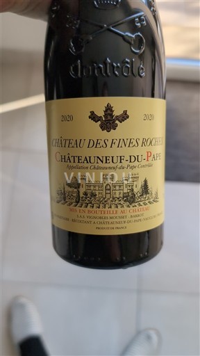 Rhônedalen Châteauneuf-du-Pape Château S Fines Roches 2020