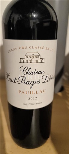 Bordeaux Pauillac Grand Cru Château Haut-Bages Libéral 2012