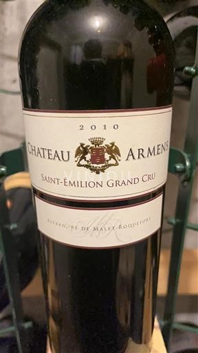 Bordeaux Saint-Émilion Grand Cru Grand Cru Château Armens 2010