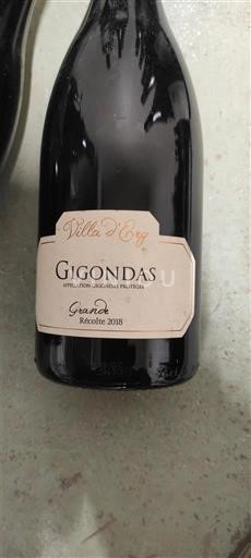 Rhônen laakso Gigondas Villa d'Erg Grande Récolte 2018