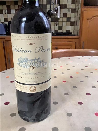 Bordeaux Premières-côtes-de-bordeaux Château Pascot Prestige 2002