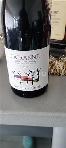 Rhône Valley Cairanne Mémoire du Terroir 2015