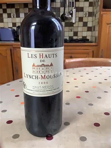 Bordéus Haut-Médoc Château Lynch-Moussas Les Hauts de Lynch-Moussas 2006