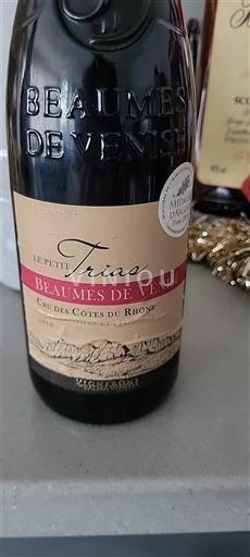 Vallée du Rhône Beaumes de Venise Beaumes de Venise Le Petit Trias 2010