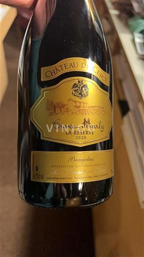 Beaujolais Château Cercy Marly La Réserve 2020