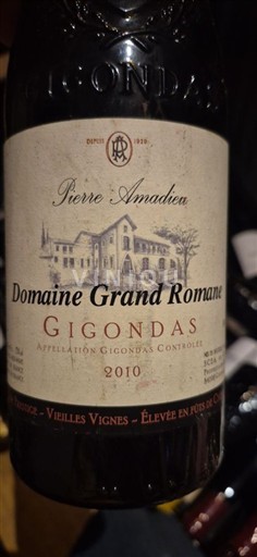 Rhônevallei Gigondas Pierre Amadieu Domaine Grand Romane 2010