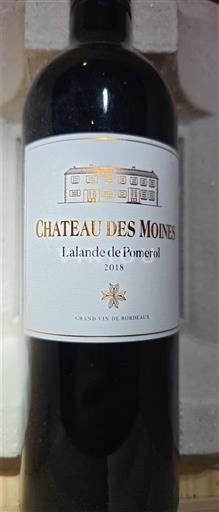 Bordoja Lalande-de-pomerol Château S Moines 2018