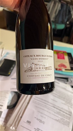 Bourgogne Bourgognebackar Château Cercy Clos Dubost 2020
