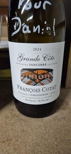 Loiredalen Sancerre François Cotat Grande Côte 2024