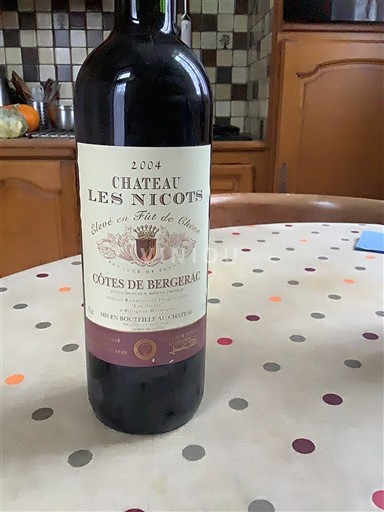 Sudoeste Côtes de Bergerac Château Les Nicots 2004
