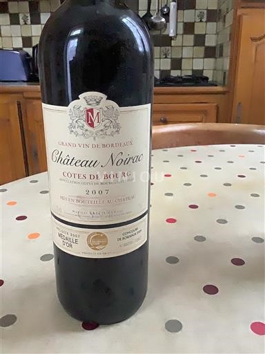 Burdeos Côtes-de-bourg Château Noirac 2007