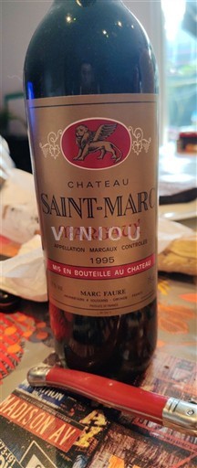 Bordeaux Margaux Château Saint-Marc 1995