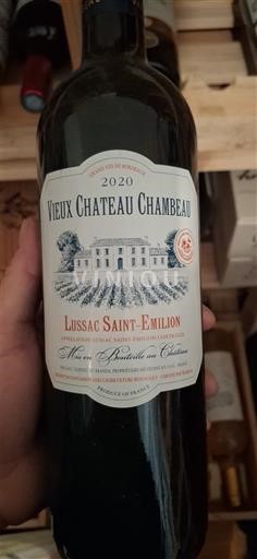 Bordeaux Lussac-saint-émilion Château Vieux Chateau Chambeau 2020