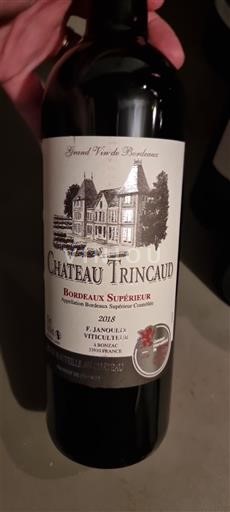 Bordeaux Bordeaux supérieur Château Trincaud 2018