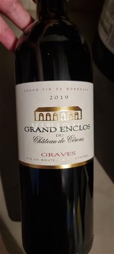 Bordeaux Graves Château Grand Enclos du Château de Cérons 2019